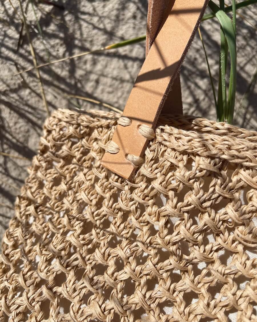 Læderstropper til French Market Bag - Natur - Image 7