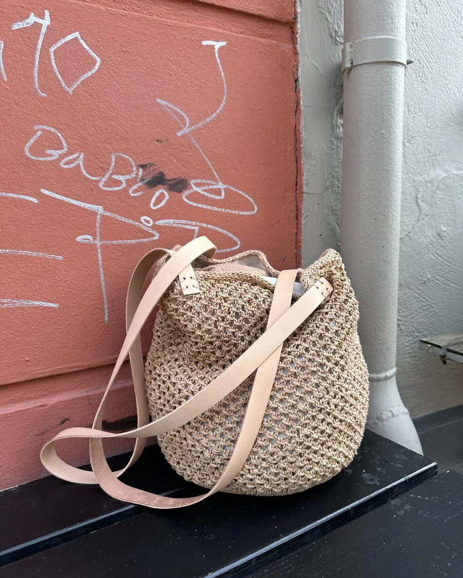 Læderstropper til French Market Bag - Natur - Image 8